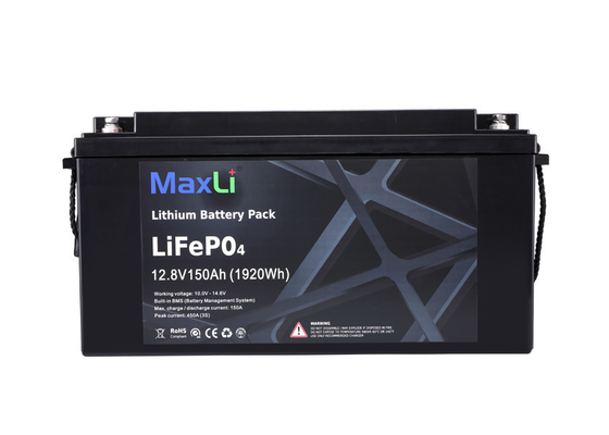 چرخه عمیق بسته باتری لیتیوم Lifepo4 12 ولتی 150 آمپر ساعتی